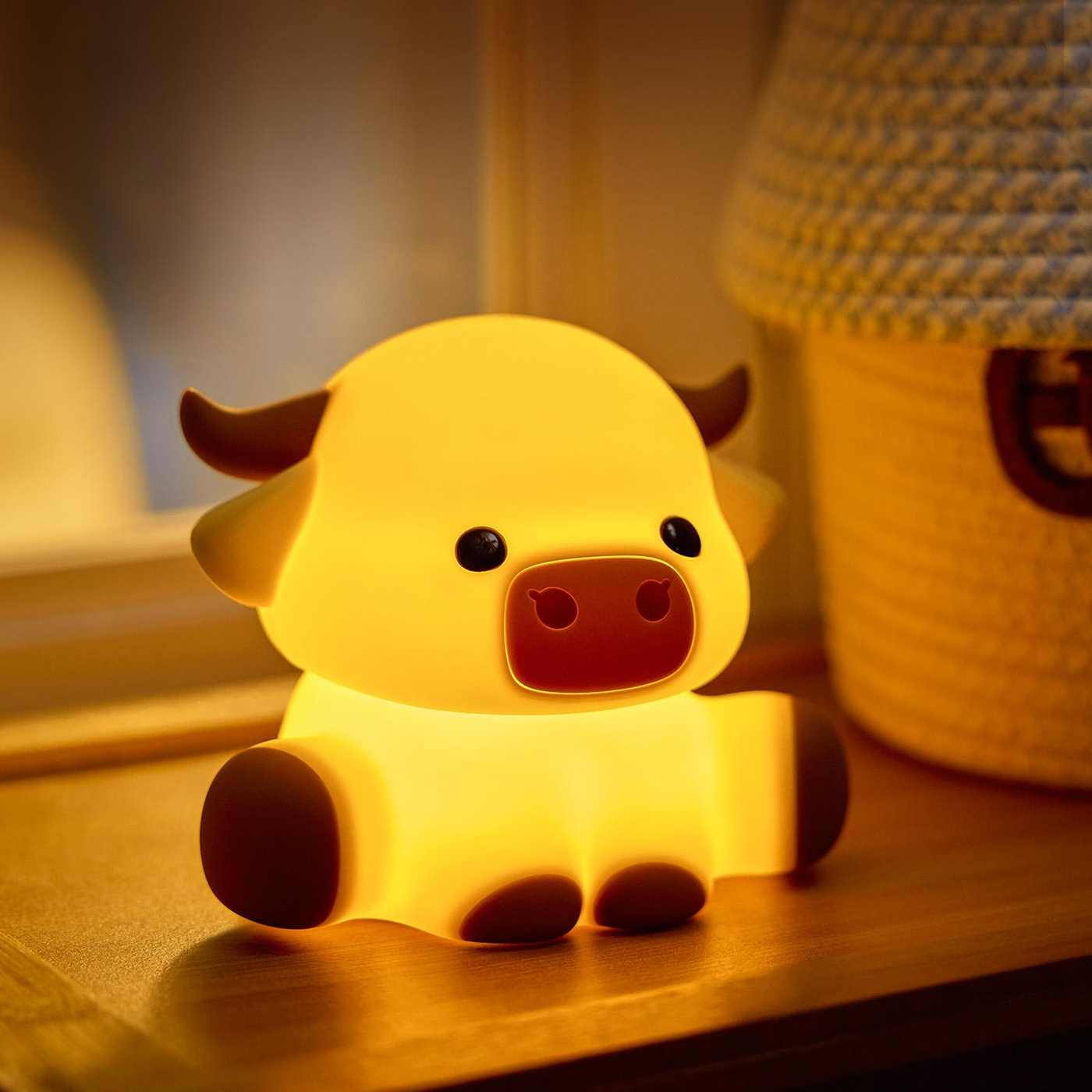 Lumozi™ Highland Cow Squishy Night Light - Perfect Gift