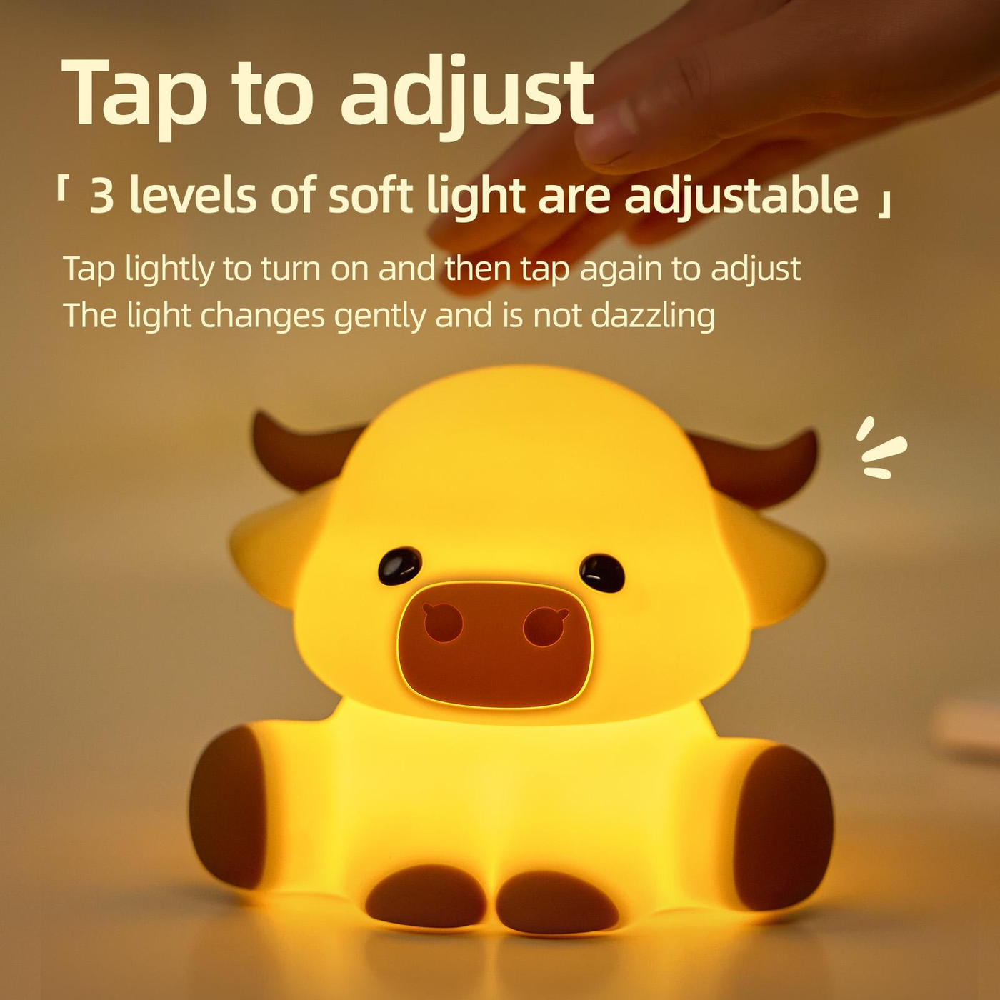 Lumozi™ Highland Cow Squishy Night Light - Perfect Gift