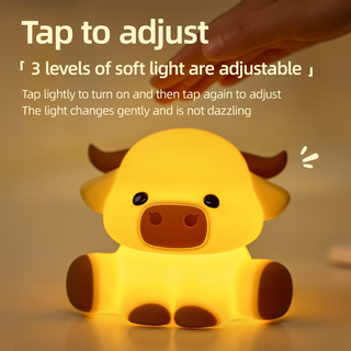 Lumozi™ Highland Cow Squishy Night Light - Perfect Gift