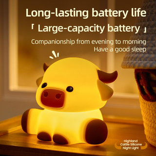 Lumozi™ Highland Cow Squishy Night Light - Perfect Gift