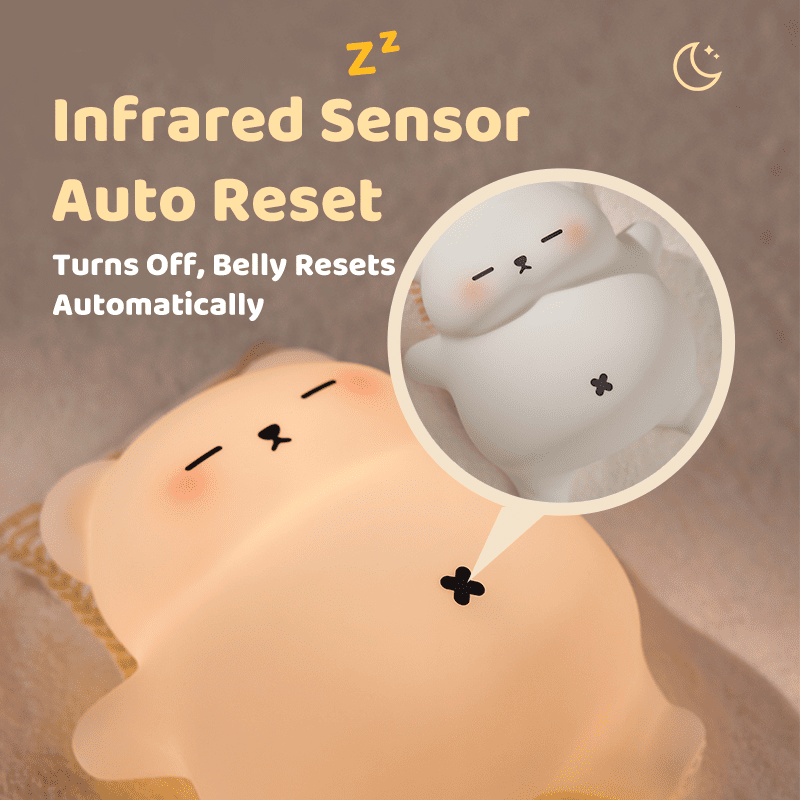 Lumozi™ Sleeping Bear Squishy Night Light - Perfect Gift