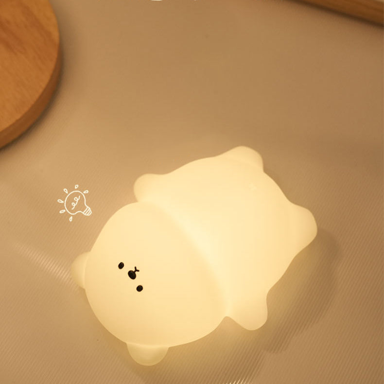 Lumozi™ Chubby Bear 8-Color Squishy Night Light - Perfect Gift alternate view