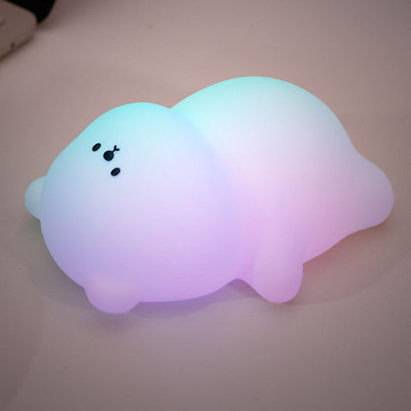 Lumozi™ Chubby Bear 8-Color Squishy Night Light - Perfect Gift