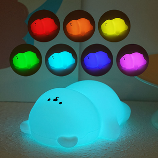 Lumozi™ Chubby Bear 8-Color Squishy Night Light - Perfect Gift