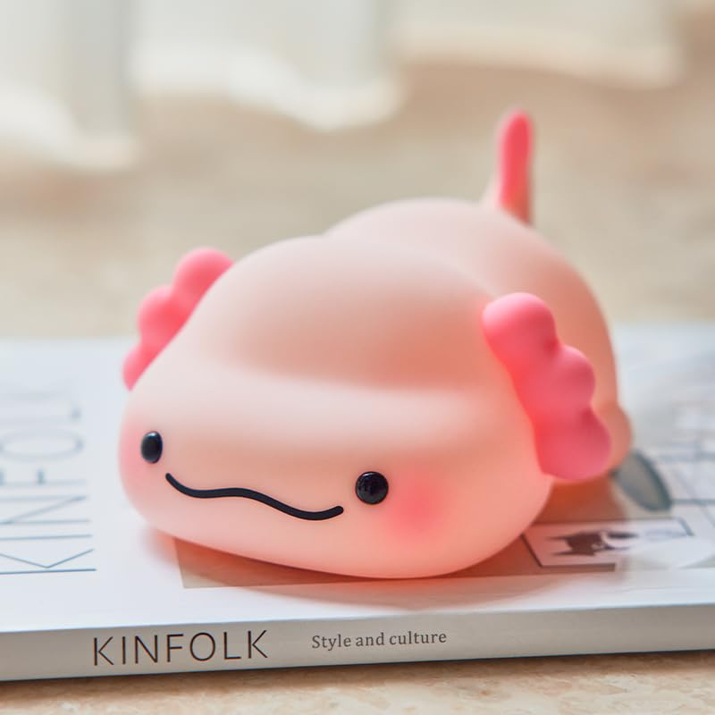 Lumozi™ Lazy Axolotl Squishy Night Light - Perfect Gift