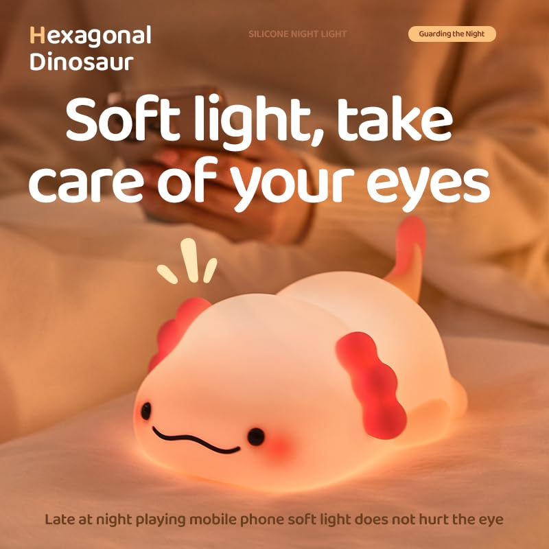 Lumozi™ Axolotl Squishy Night Light - Perfect Gift