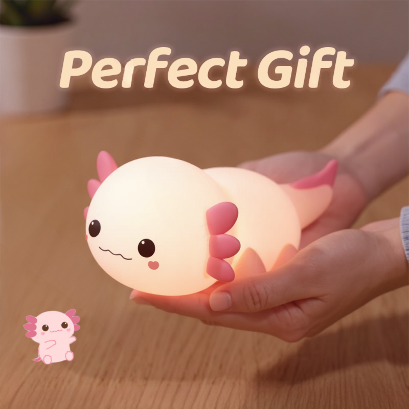 Lumozi™ Axolotl Squishy Night Light - Perfect Gift