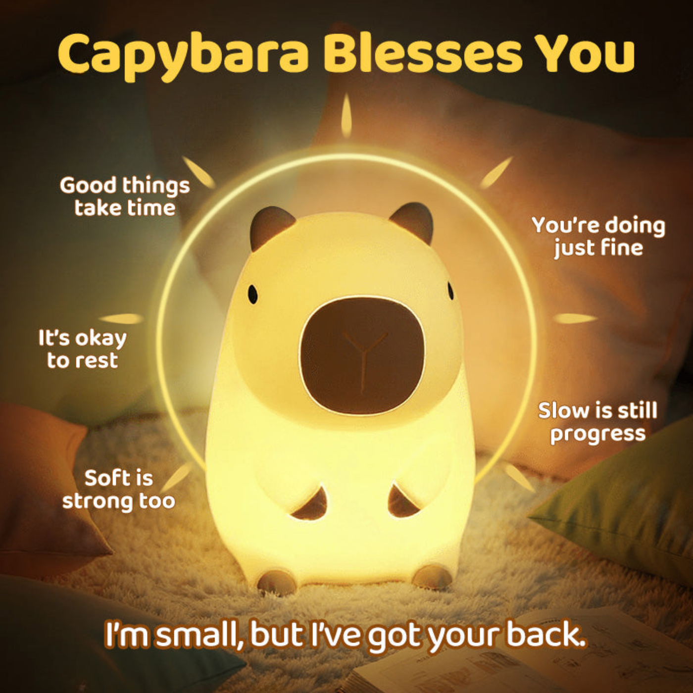 Lumozi™ Capybara Squishy Night Light - Perfect Gift