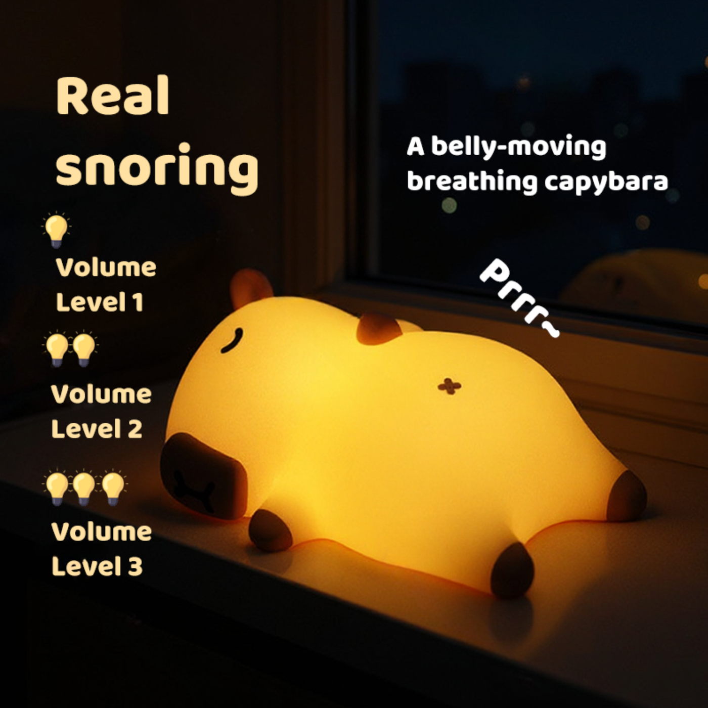 Lumozi™ Capybara Squishy Night Light - Perfect Gift