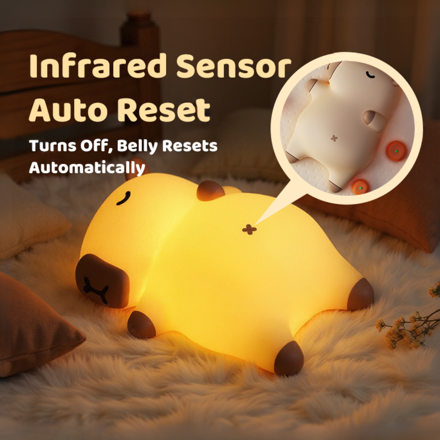 Lumozi™ Capybara Squishy Night Light - Perfect Gift