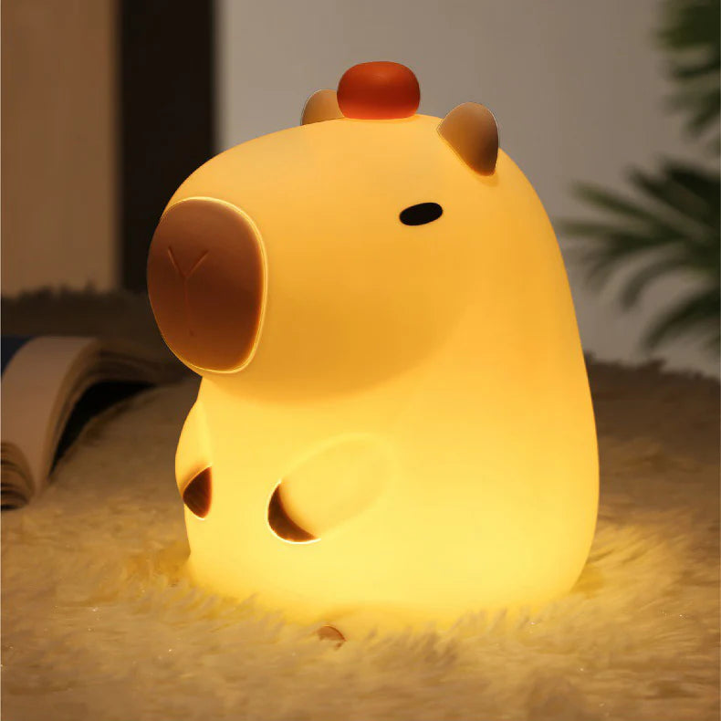 Lumozi™ Orange Capybara Squishy Night Light - Perfect Gift Main image