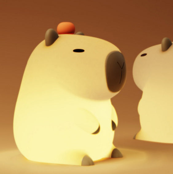 Lumozi™ Orange Capybara Squishy Night Light - Perfect Gift