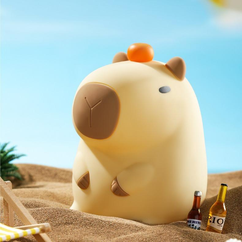 Lumozi™ Orange Capybara Squishy Night Light - Perfect Gift