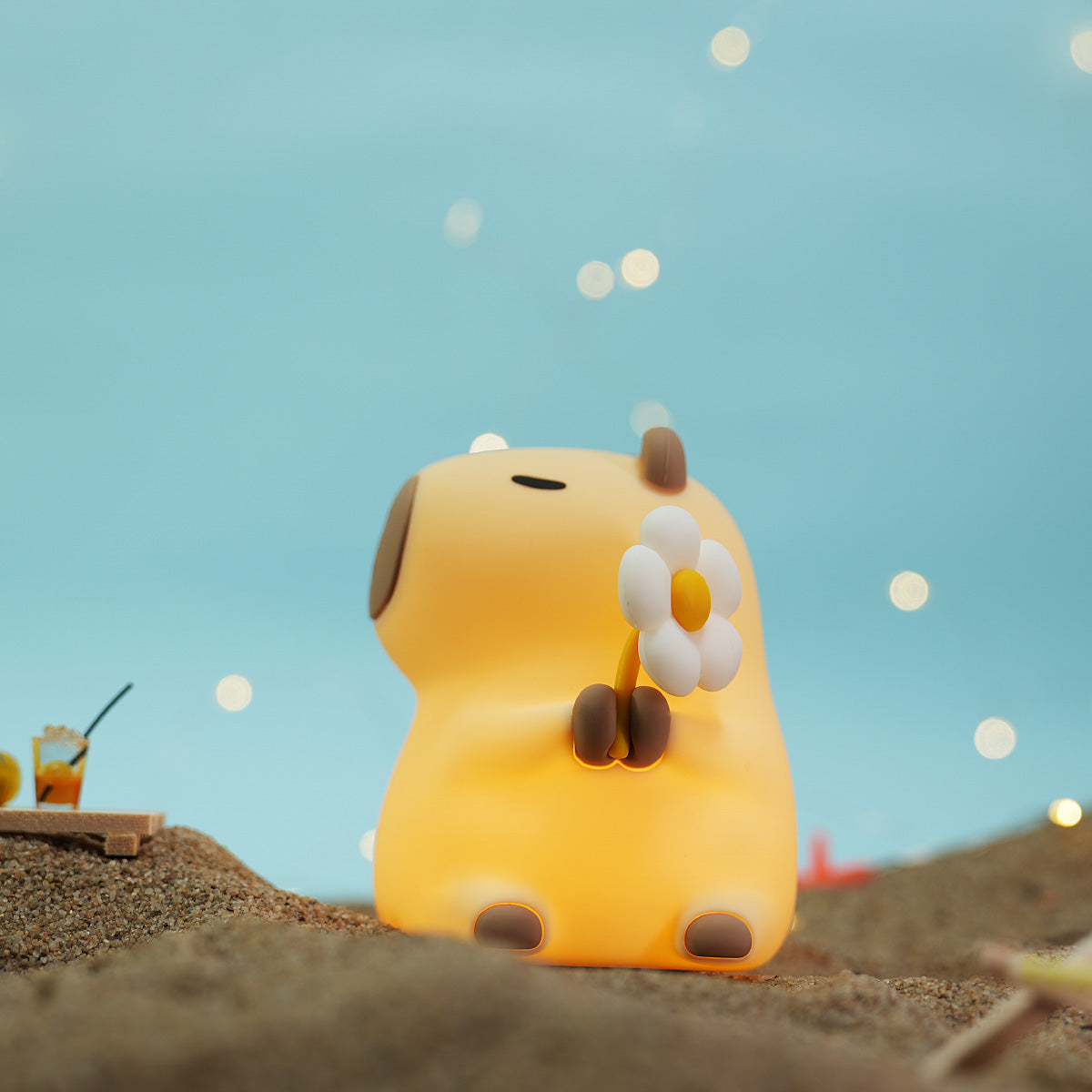 Lumozi™ Flower Capybara Squishy Night Light - Perfect Gift