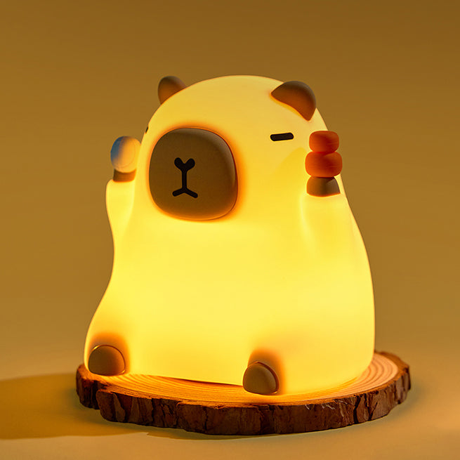 Lumozi™ Sitting Capybara Squishy Night Light - Perfect Gift