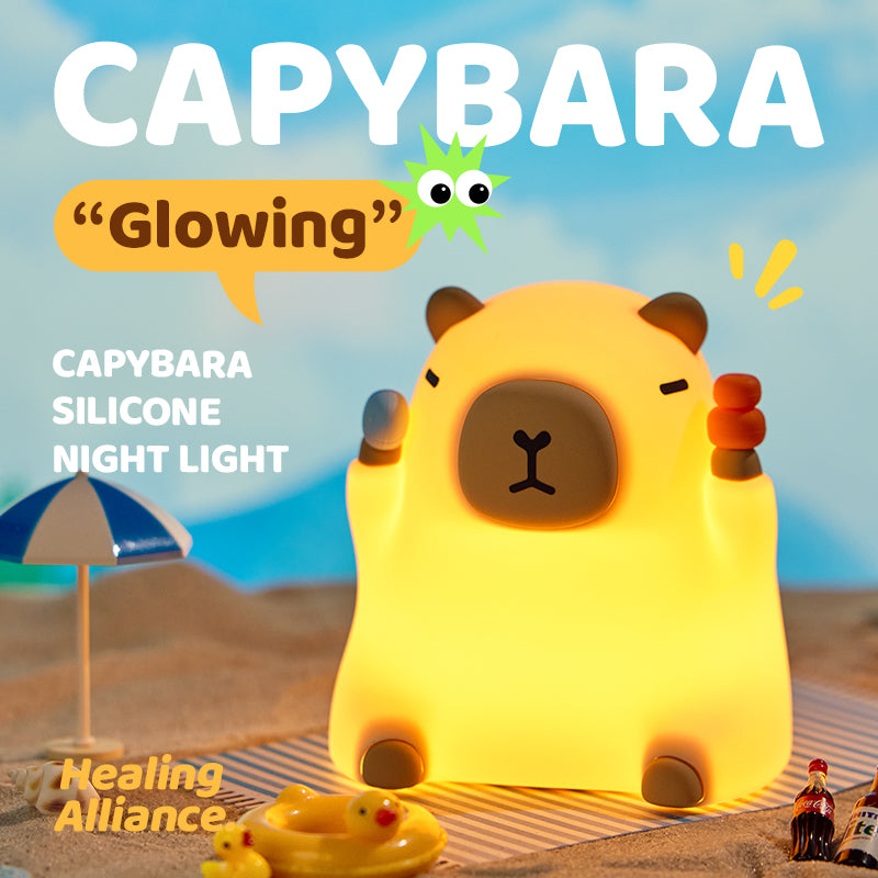 Lumozi™ Sitting Capybara Squishy Night Light - Perfect Gift alternate view