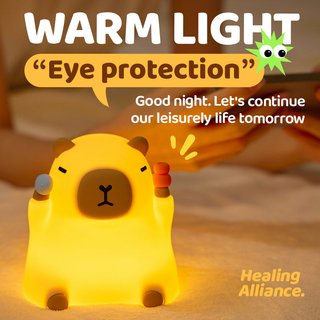 Lumozi™ Sitting Capybara Squishy Night Light - Perfect Gift