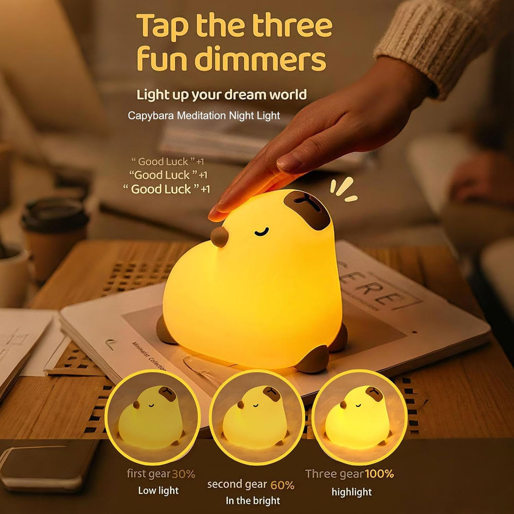Lumozi™ Yoga Capybara Squishy Night Light - Perfect Gift Secondary image